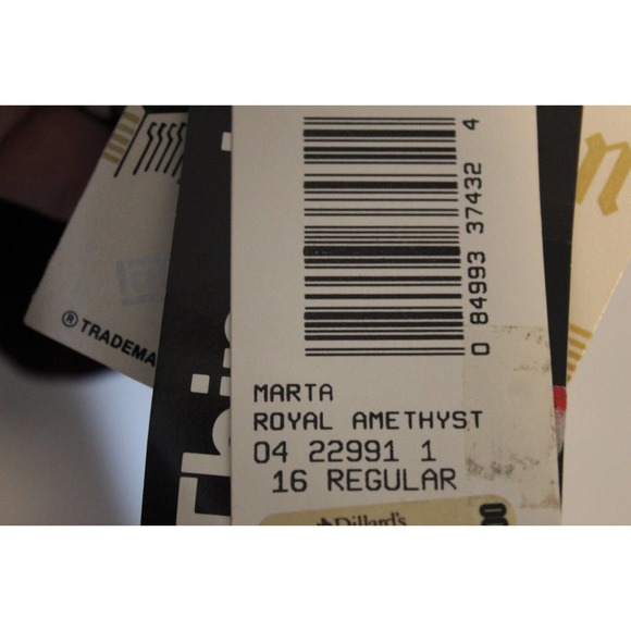 NWT London Fog Marta Trench Coat Royal Amethyst Purple Women's Size 16 H14297 - Picture 9 of 16